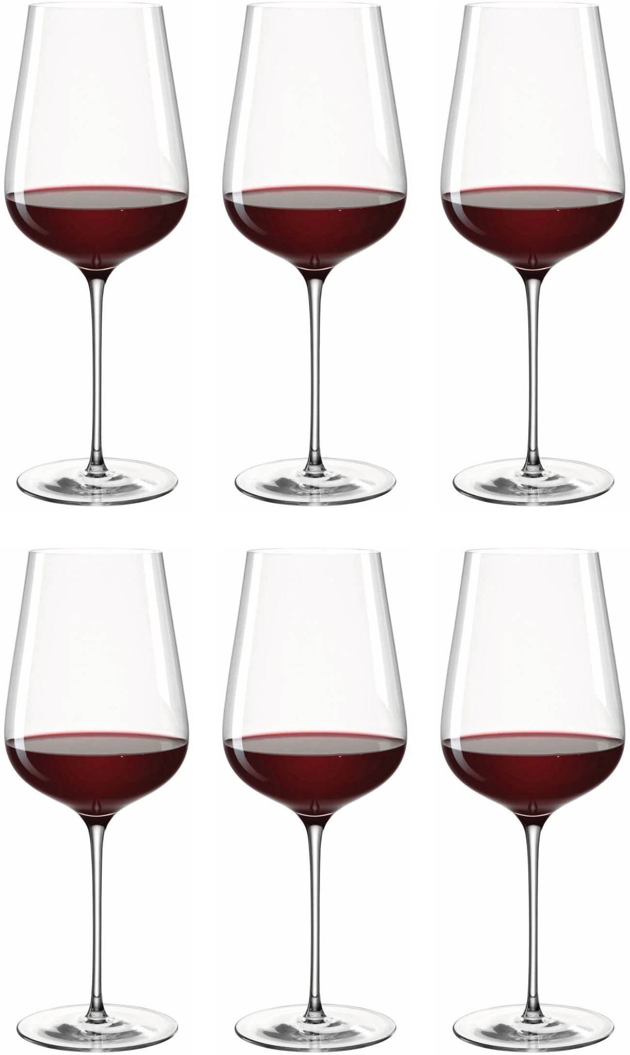 Set de 4 Copas Vino Tinto Roja 580 ml