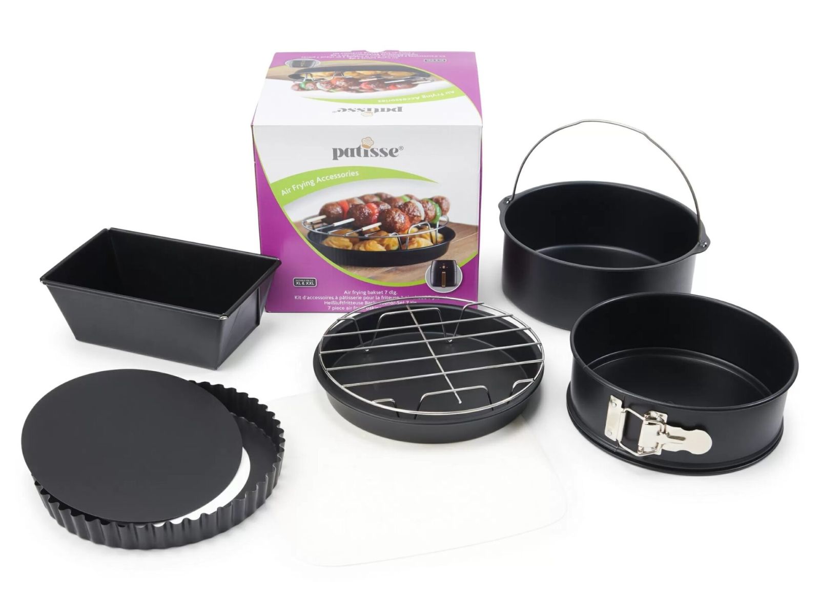 Moule Silicone Air Fryer, Friteuse Airfryer, 2 Pièce Air Fryer