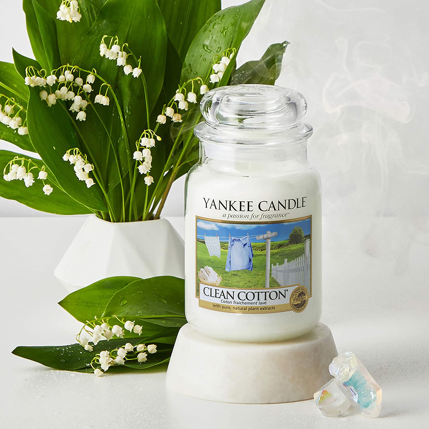 Candela Yankee Candle Grande Clean Cotton ? Disponibile su Cookinglife
