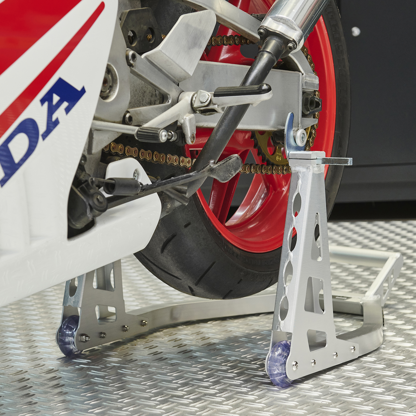 Béquille d'atelier arrière MotoGP en aluminium - 250kg