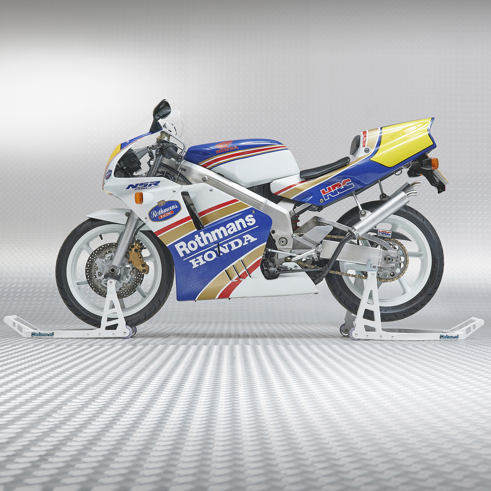 Béquille d'atelier MotoGP roue avant et arrière – or
