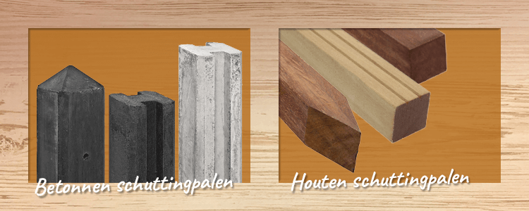 verschil tussen betonpalen en houten schuttingpalen