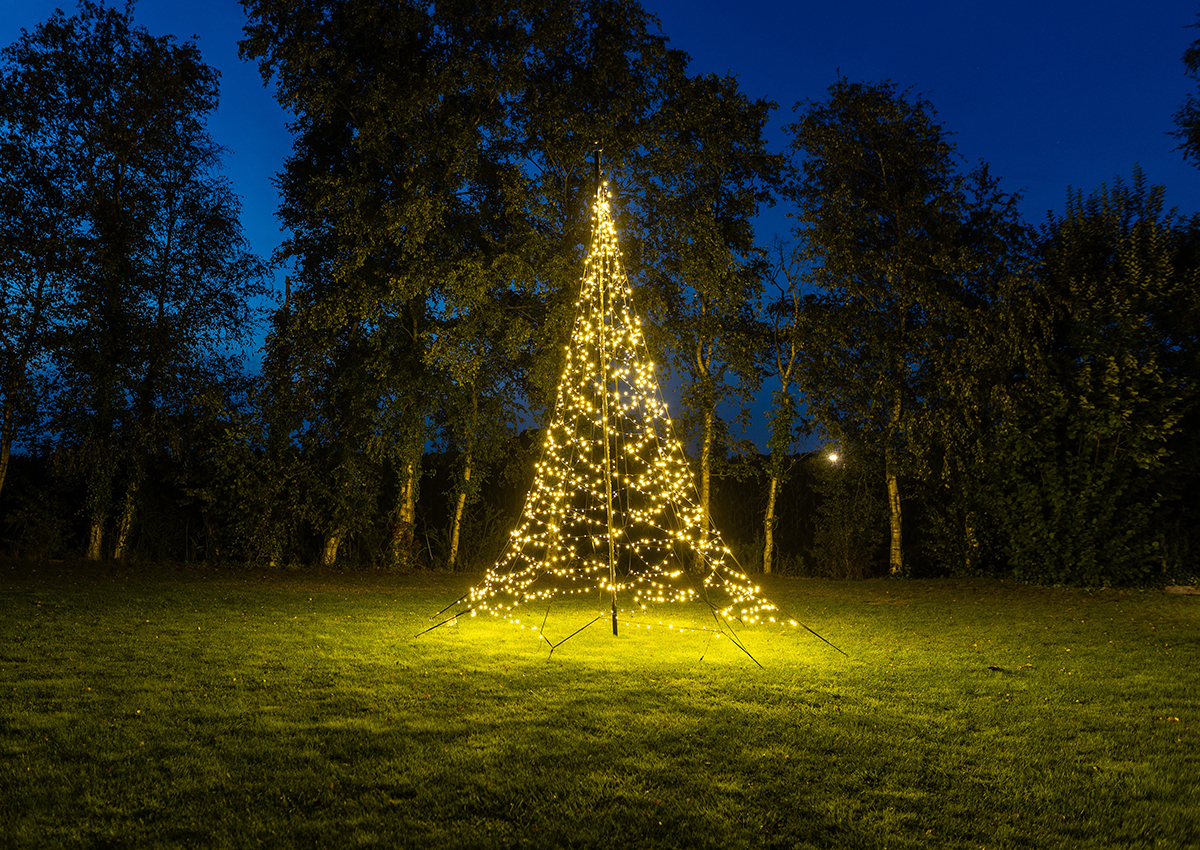 taal onderwijs Naar boven Fairybell 6 meter Vlaggenmast Kerstboom 1200 LED Zonder Mast