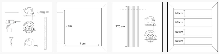 Handleiding Wandpanelen stap 1 