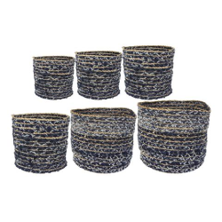 De blauwe bloempot is in verschillende materialen te koop De blauwe bloempot is in verschillende materialen te koop