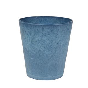 Blauwe bloempotten zijn er voor binnen en buiten Blauwe bloempotten zijn er voor binnen en buiten