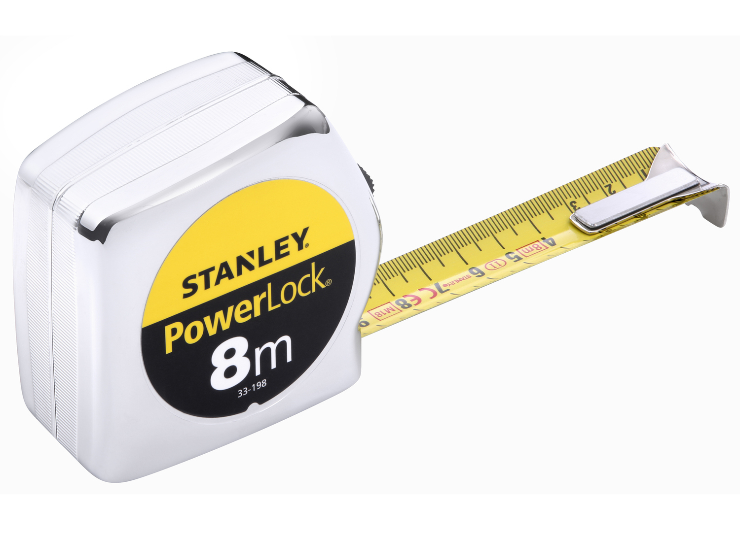 Stanley powerlock classic ABS rolmaat - 8 meter