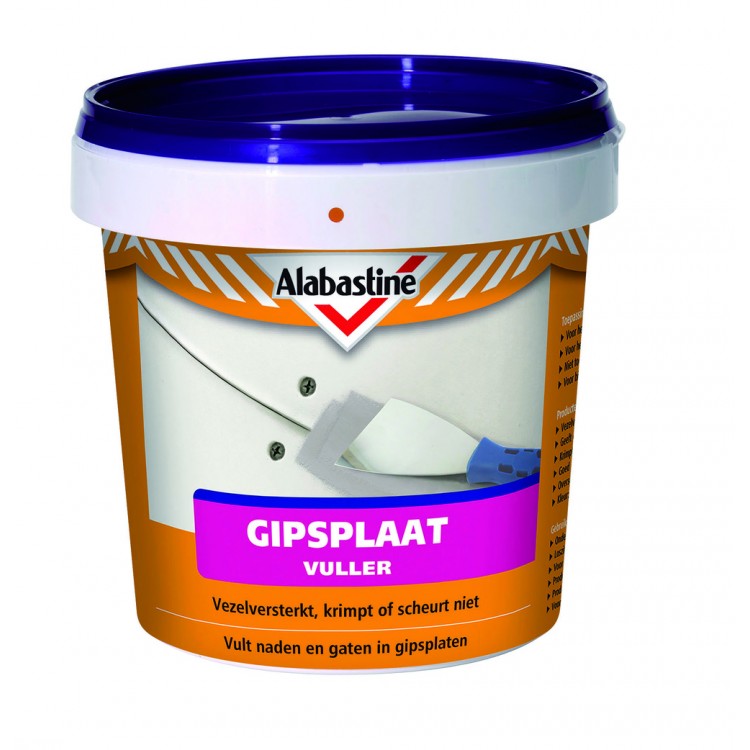 Alabastine Gipsplaatvuller Pasta Lichtgrijs 2.5 kg