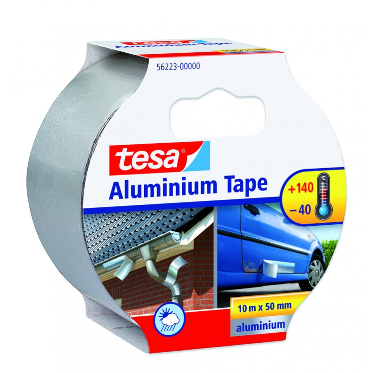 Tesa Aluminium Tape Zilver 50 mm 10 Meter