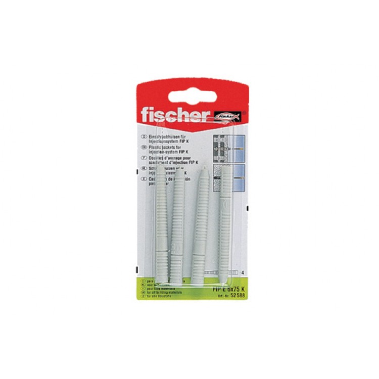 Fischer Schroefhuls EK 6 x 75 mm - 4 Stuks