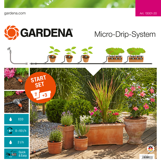 Gardena Micro Drip Start Set M Voor Bloembakken