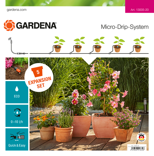 Gardena Micro Drip Uitbreidingsset Voor Bloempotten
