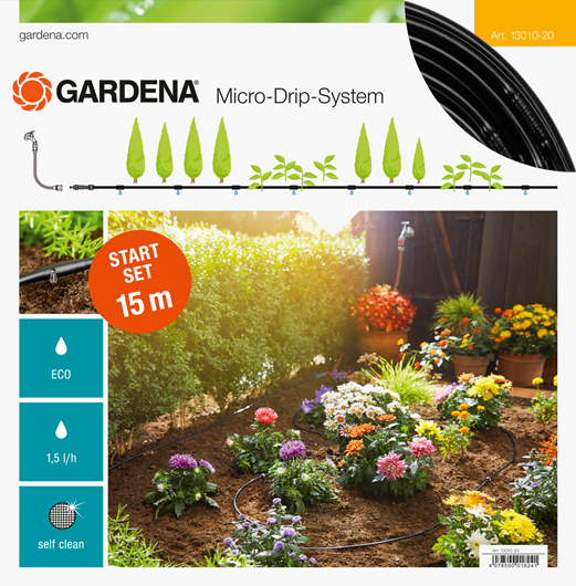 Gardena Micro Drip Start Set S Voor 15 Meter Rijplanten