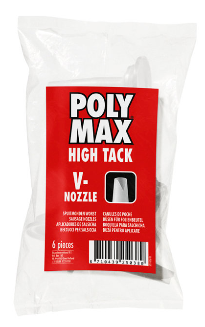 Poly Max spuitmond High Tack V-nozzle zak à 6 stuks
