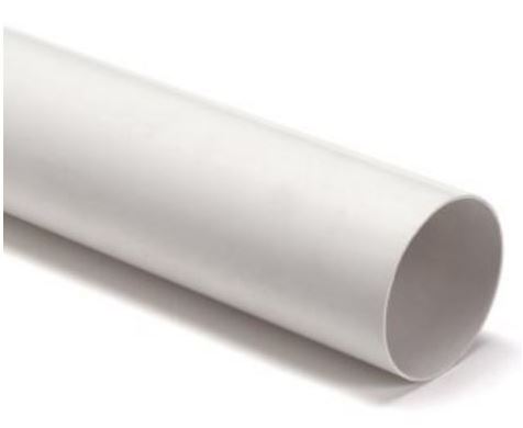 PVC regenpijp wit 80 mm lengte 150 cm