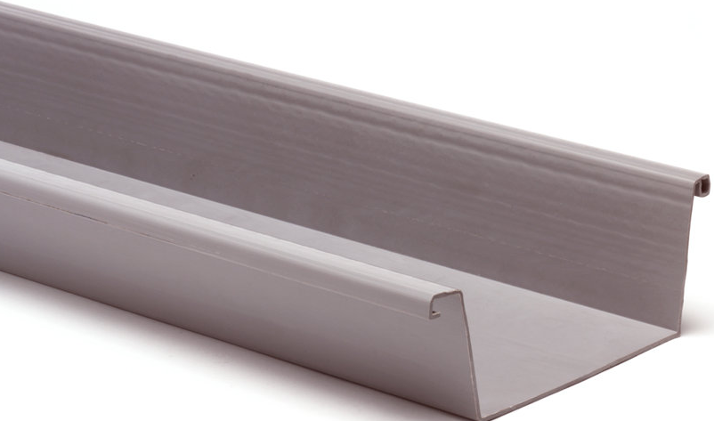 S-lon PVC bakgoot 140mm 1 meter grijs