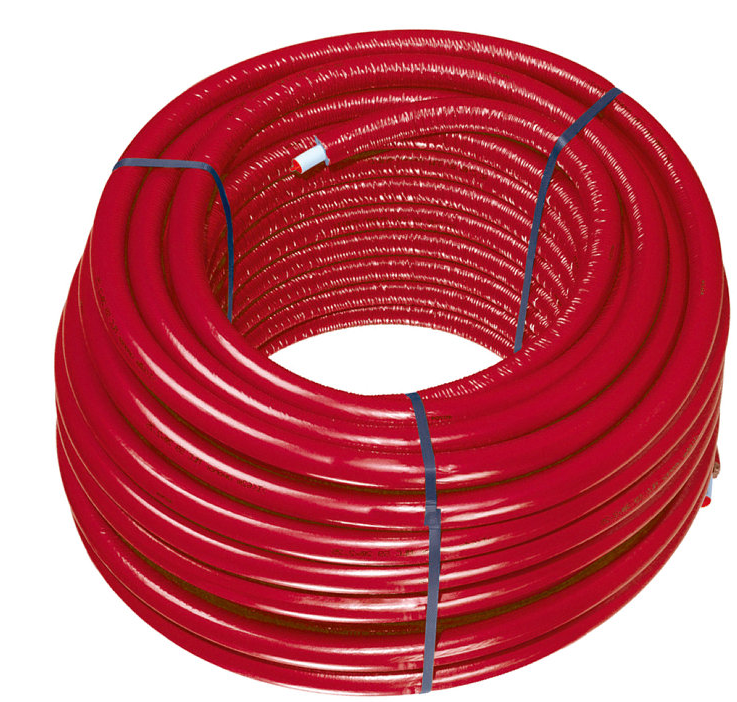 Uponor Uni Pipe PLUS voorgeïsoleerd ISO 4 mm 16 x 2.0 rood per meter
