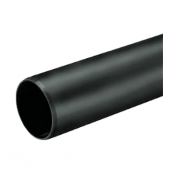 PP buis zwart 110 x 3.4 mm lengte 1 meter