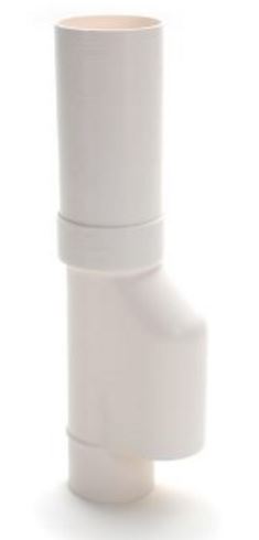 Pvc hwa bladscheider wit, 80mm, gesloten model