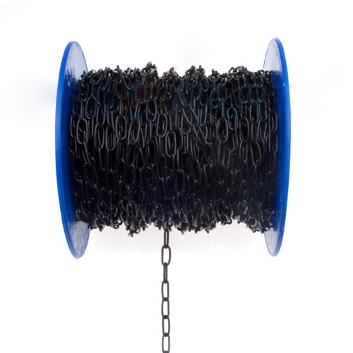 Decoratieve zwarte ketting 1,1 mm op maat