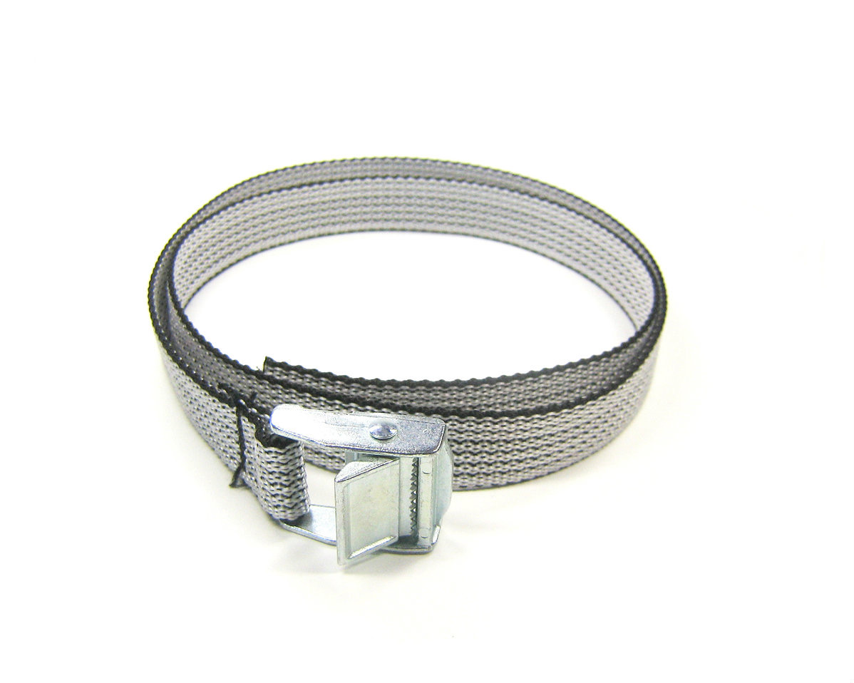 Spanband grijs 18 mm met klemsluiting