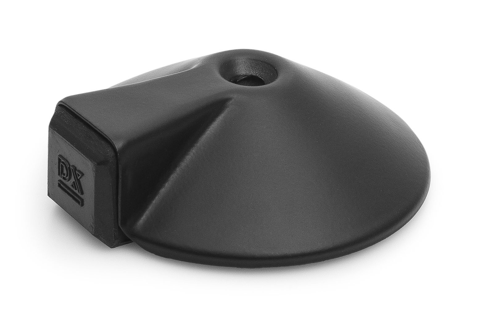 Deurstopper vloermodel met zijbuffer 85x26 mm RVS zwart