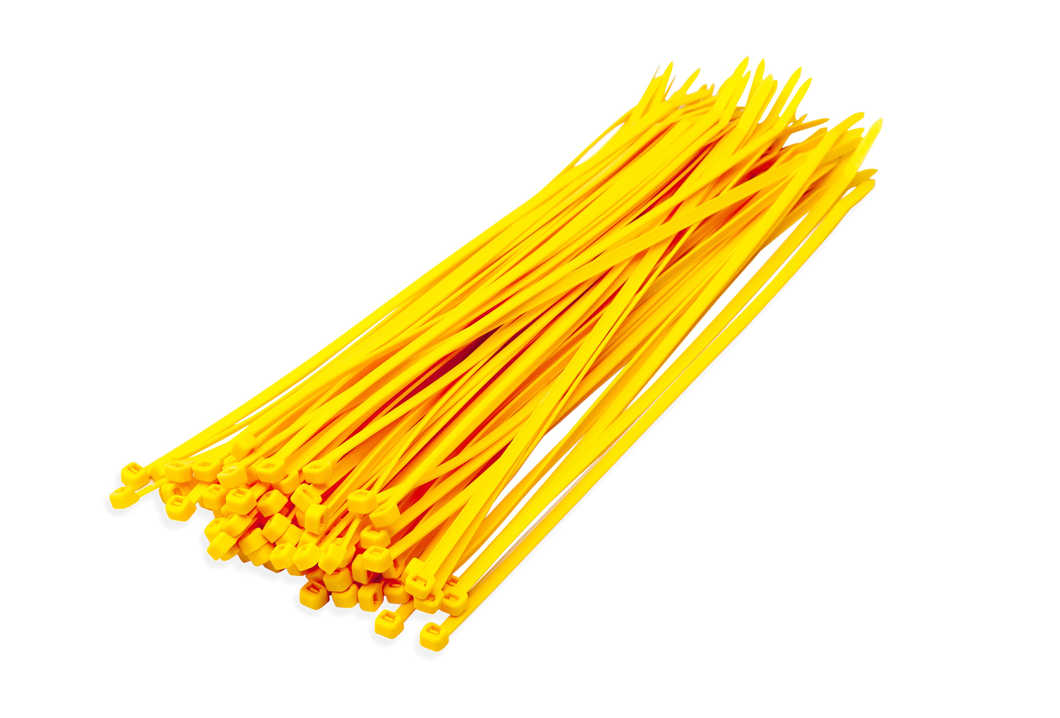 Kabelbinders geel 2,5 x 100 mm 100 stuks