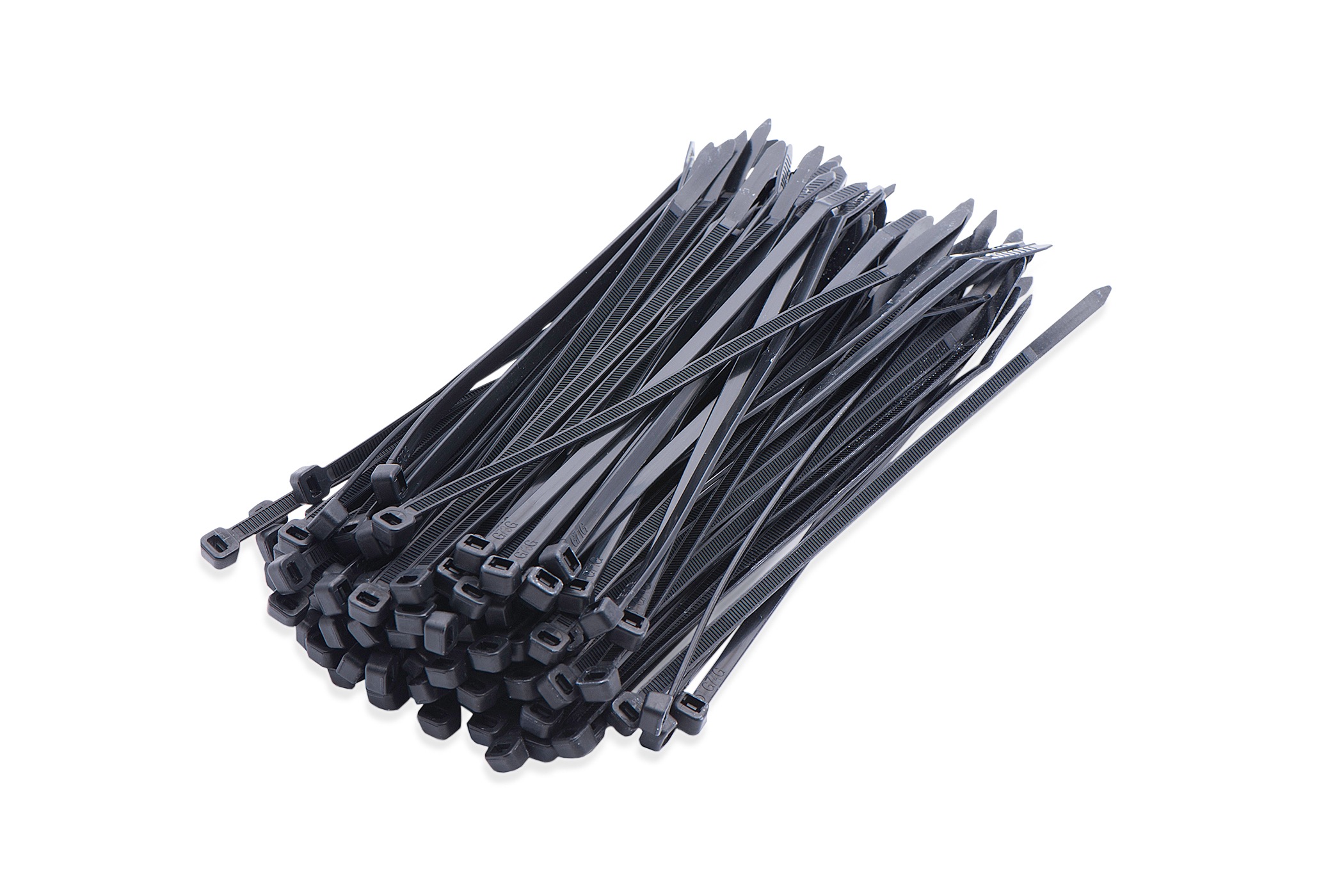 Kabelbinders zwart 2,5 x 100 mm 100 stuks