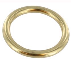 Messing ronde ring 19 x 4 mm