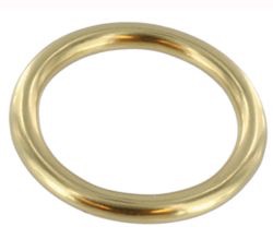 Ronde ring messing 23mm x 4 mm