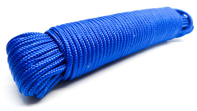 Leuren Vermenigvuldiging toonhoogte Blauw touw 6mm polypropyleen 30 meter - IJzerwarenwebshop.nl