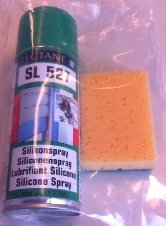 siliconenspray met spons
