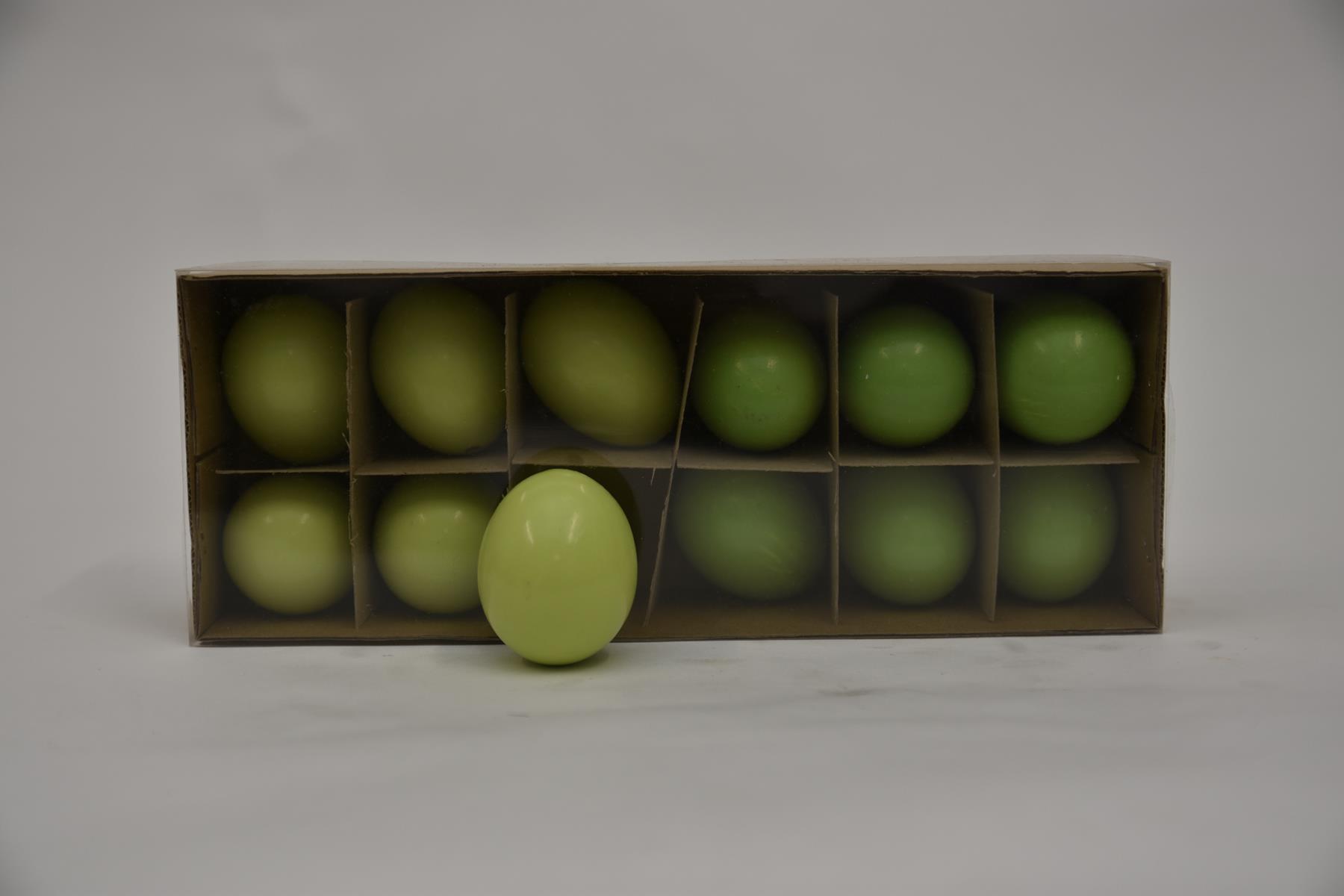Doos Kippeneieren Groen Mix - 12 Stuks