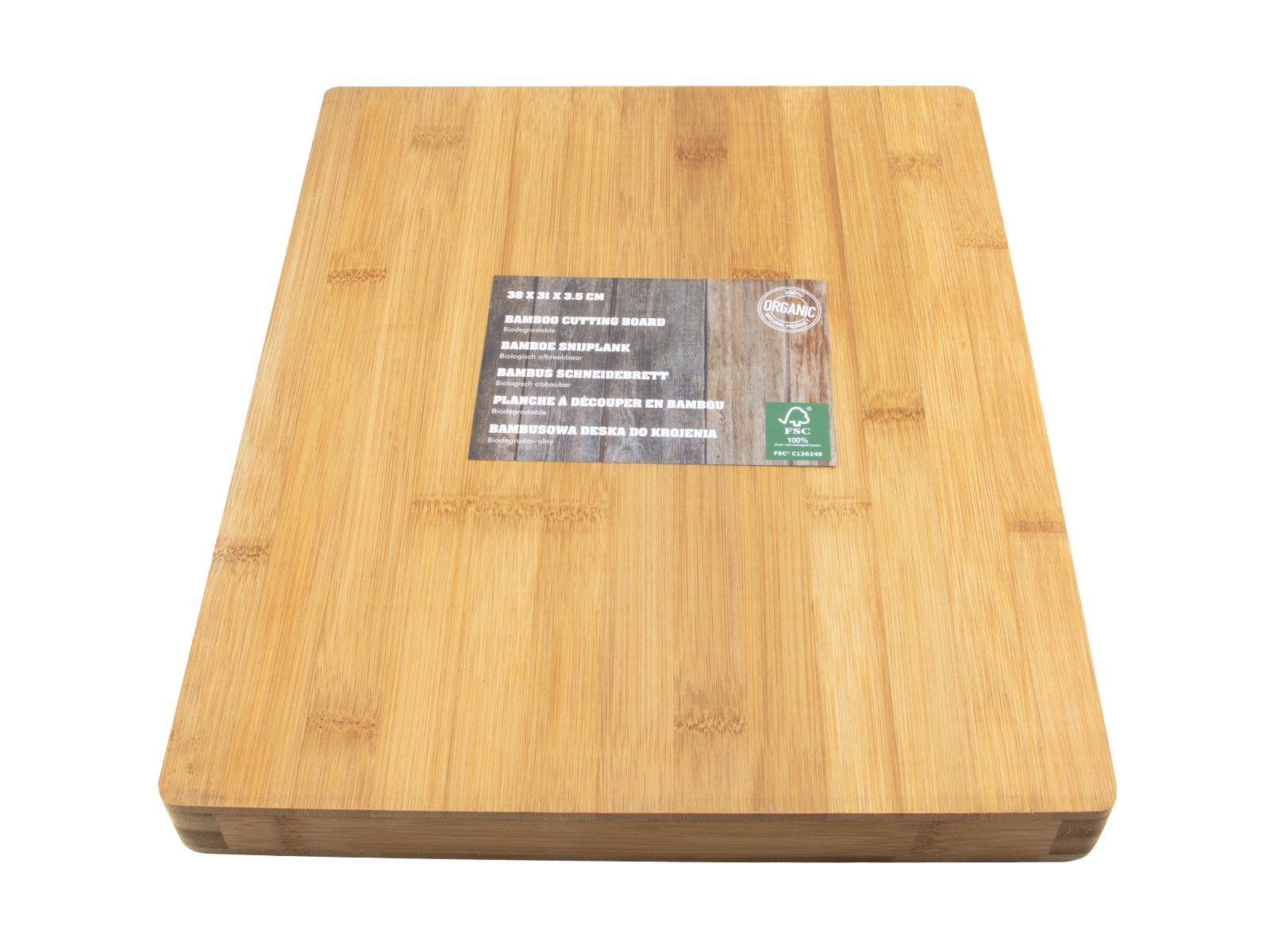 Il Cucinino cutting board with handle, beech wood 45x31 cm