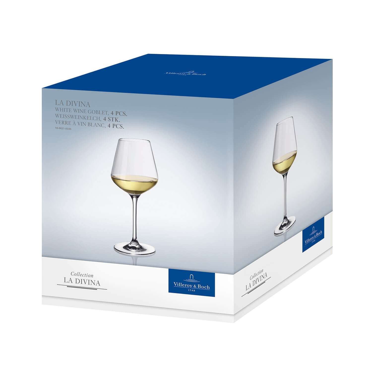 Verplicht Product Zenuw Villeroy & Boch La Divina witte wijnglas - 4x kopen? | Woldring