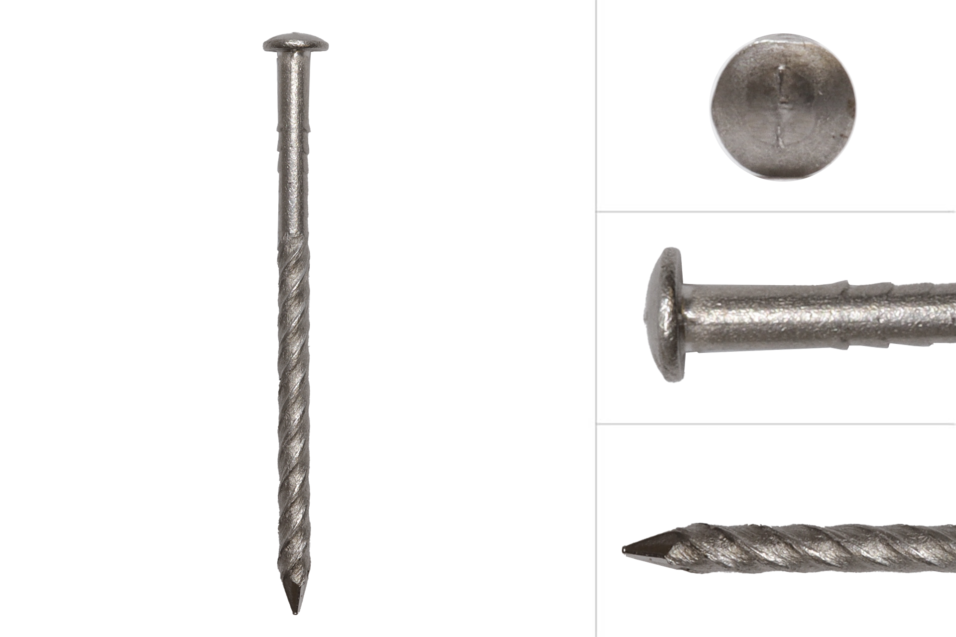 Screw Nails Stainless Steel  x 45 mm - Round Head Nails | Wo