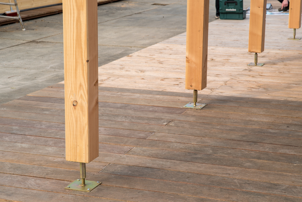 Anclajes para postes - Bases para postes madera - Wovar
