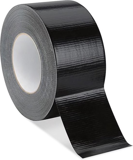magnetron bovenstaand Persoonlijk Zwarte Duct tape 48 mm Breed - Rol 25 Meter - Morgen in huis