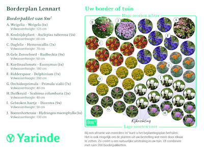 Bepflanzungsplan Bordürenpaket Lennart
