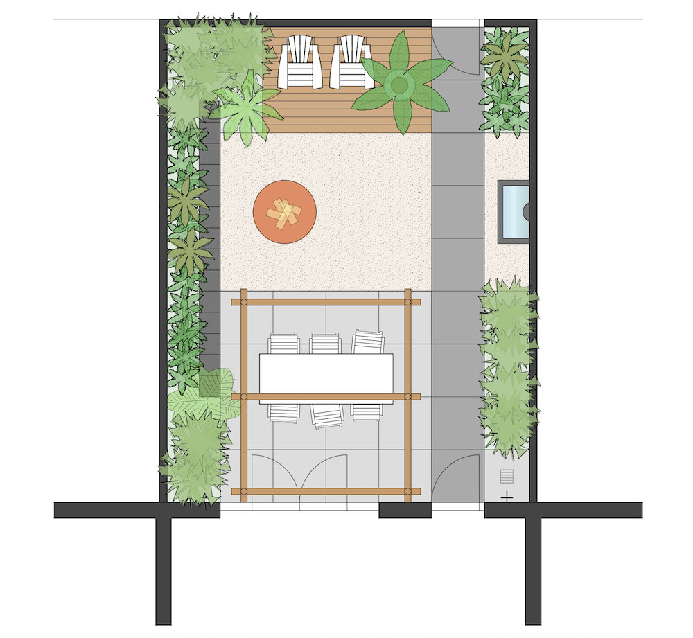 kant en klare tuinontwerp stadstuin - gratis ontwerp