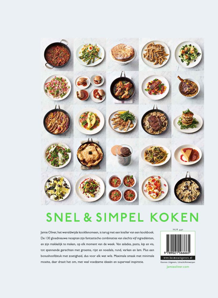 Haas Vier leerboek Jamie Oliver 5 ingrediënten | Snel & simpel koken