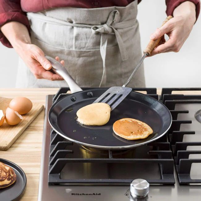 Padella Pancake 3 Scomparti In Lega Di Alluminio Antiaderente Per Cuocere 3  In 1 
