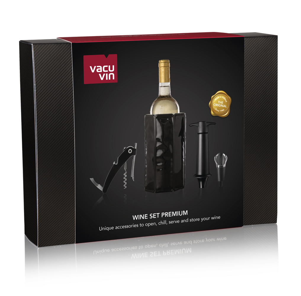 Vacu Vin Weinkühler - kaufen? Schwarz - Premium 4-teilig Bei