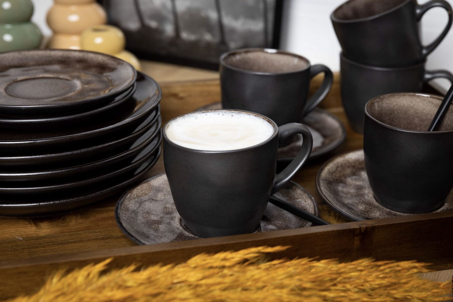 Set tazzine caffè Studio tavola Dark Brown 18 pezzi ? Disponibile su  Cookinglife