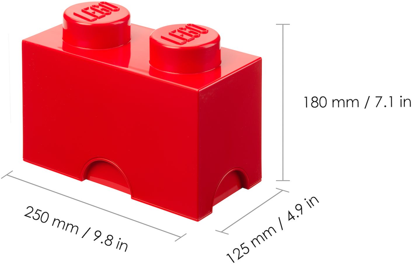 Lego boîte de rangement - 1 rouge