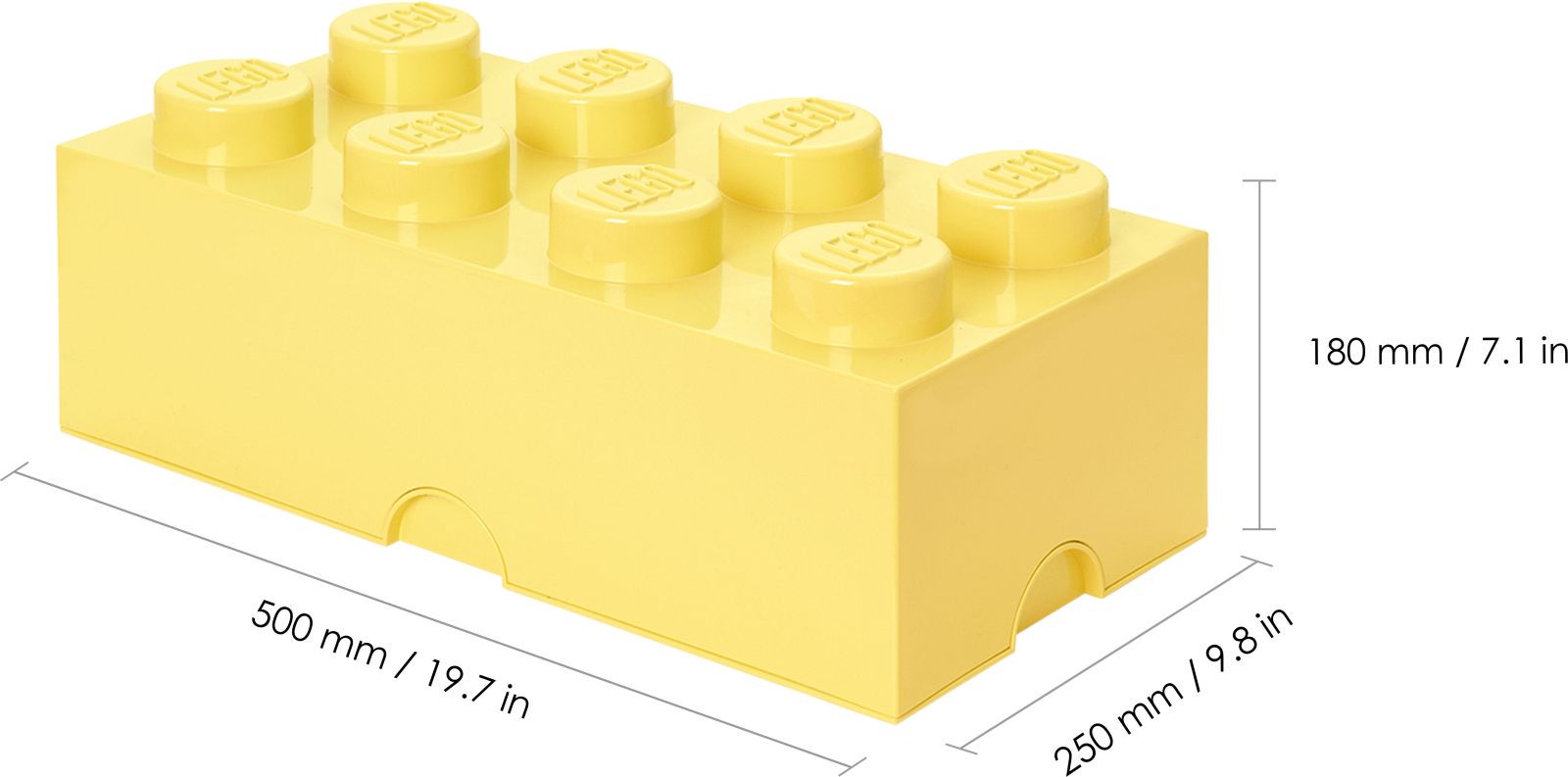 Boite rangement Lego Vert 50 x 25 x 18 cm ?