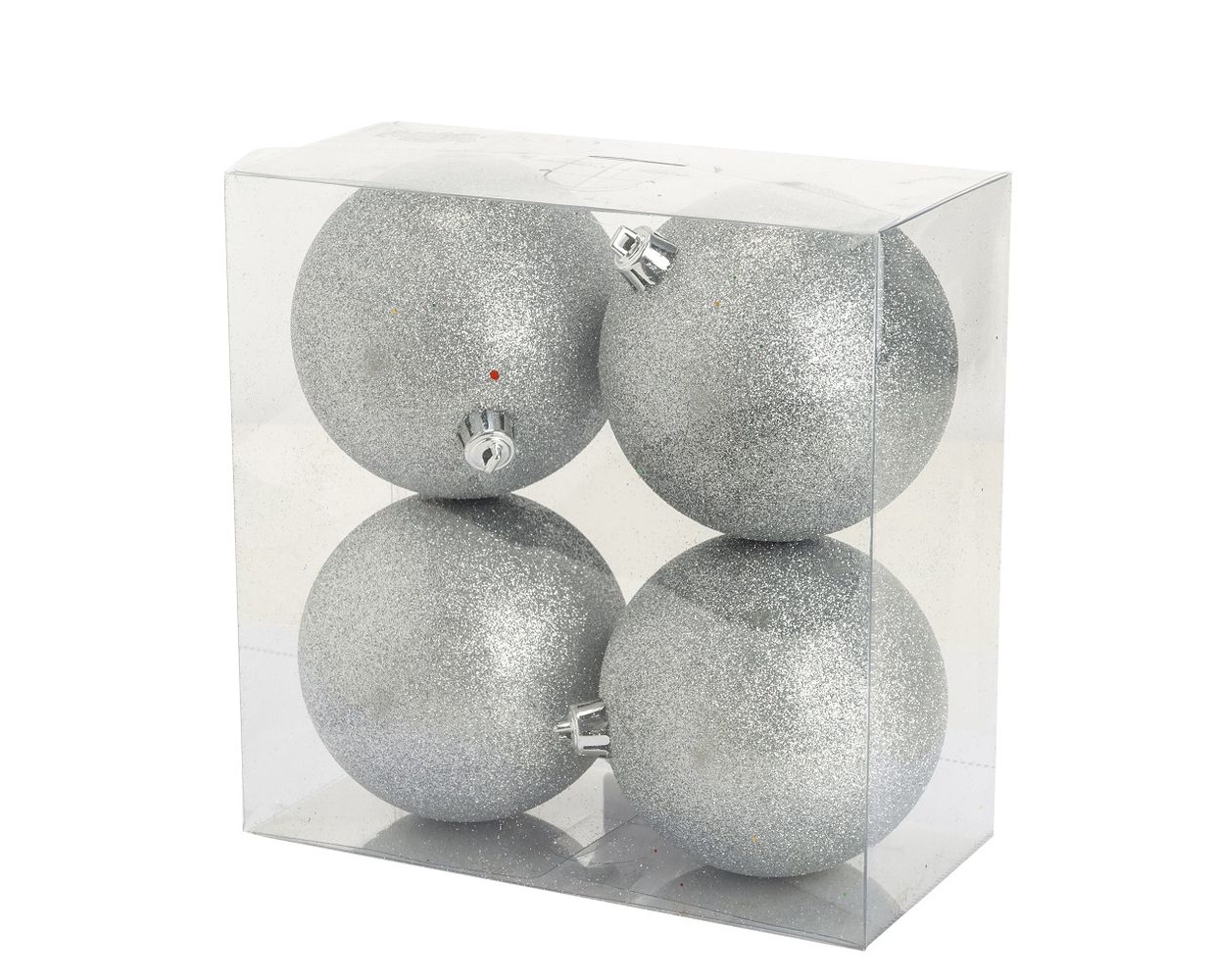 Tot ziens rollen Afgekeurd Cosy @Home Kerstballen Zilver glitter 4 Stuks kopen? | Cookinglife