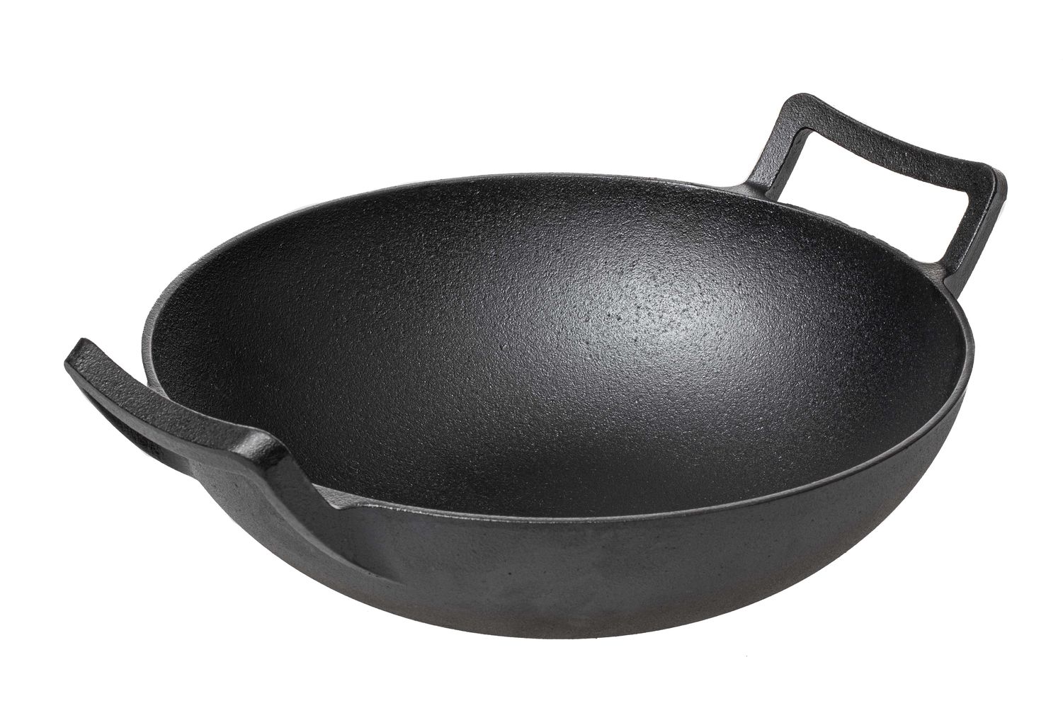 Wok per induzione wok cast in ghisa padella senza coperchio