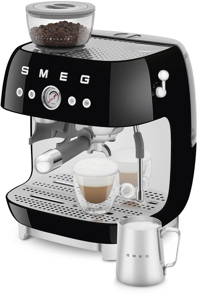 SMEG Espressomachine - handmatig 1650 W - zwart - liter EGF03BLEU kopen? | Cookinglife