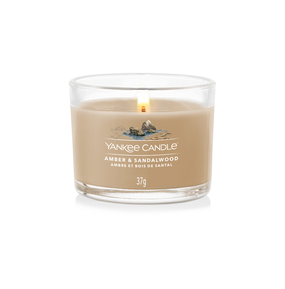 yankee candle candela profumata grande soft wool amber